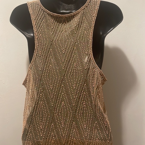 Beaded nude top - Picture 3 of 8